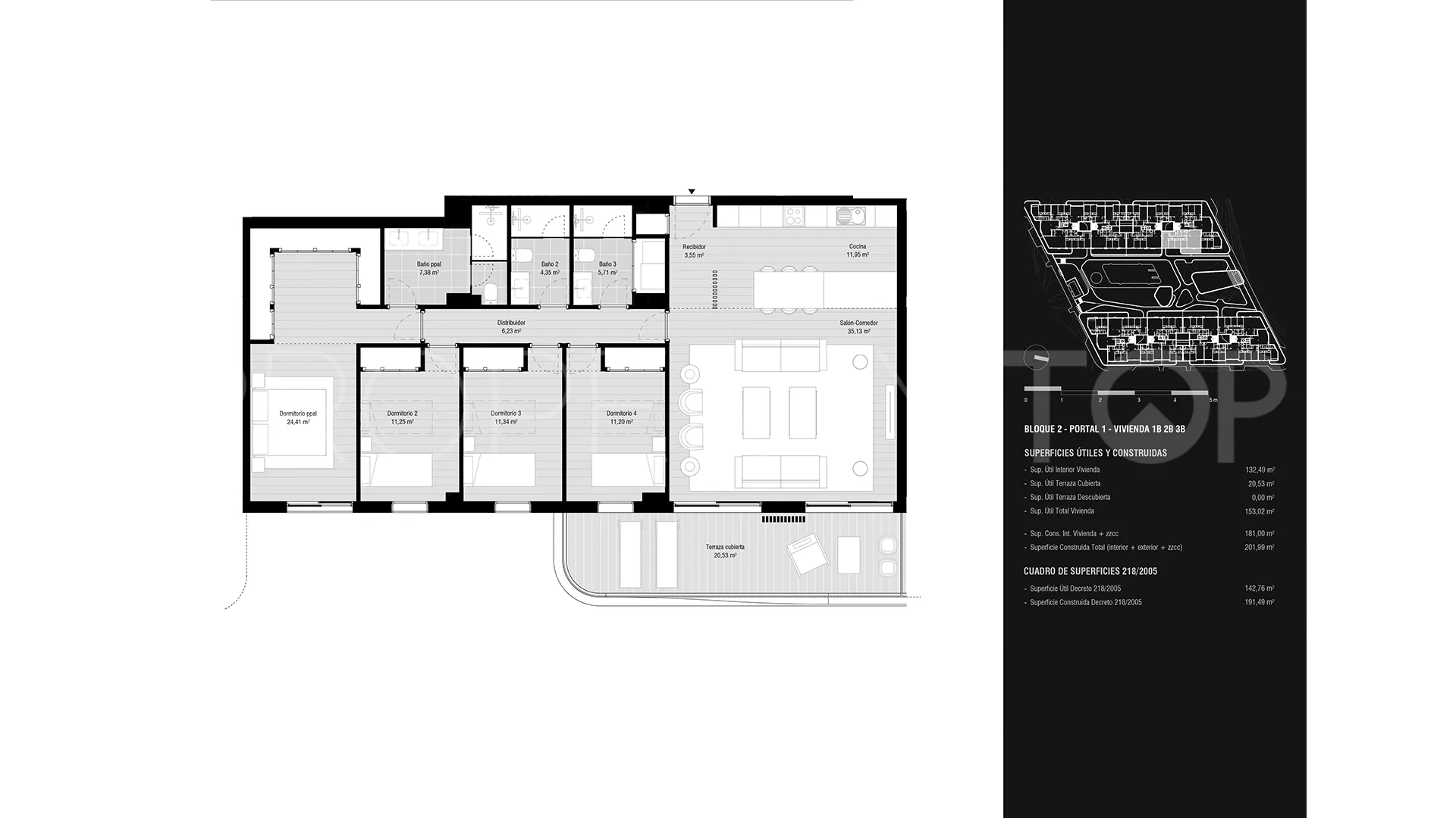 For sale apartment with 4 bedrooms in San Pedro Playa