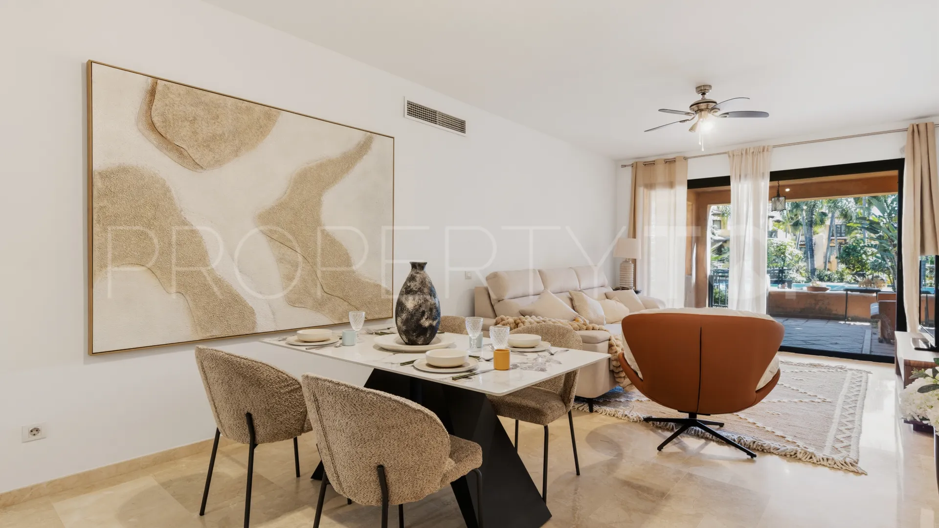 For sale El Campanario ground floor apartment with 2 bedrooms