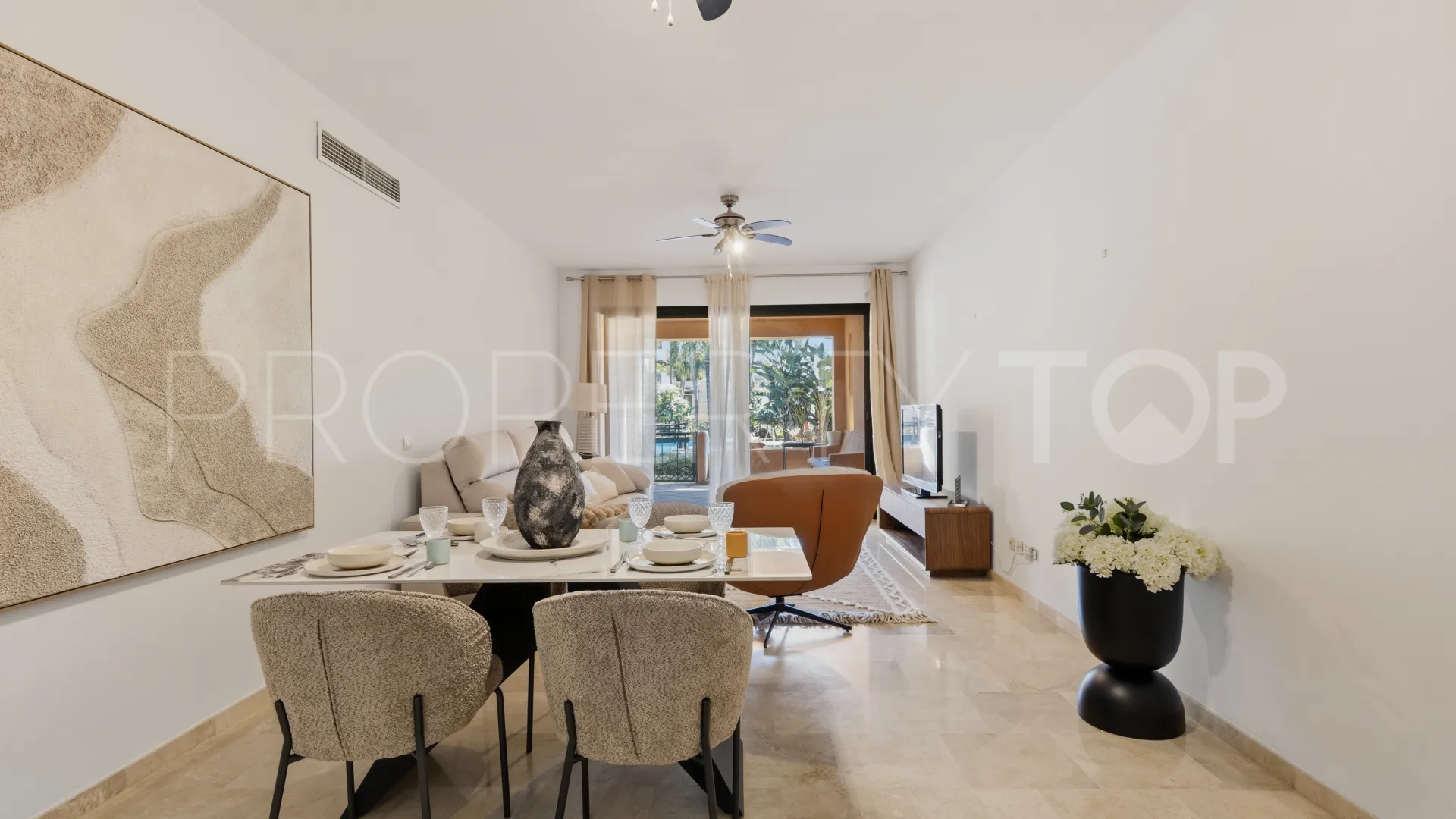 For sale El Campanario ground floor apartment with 2 bedrooms