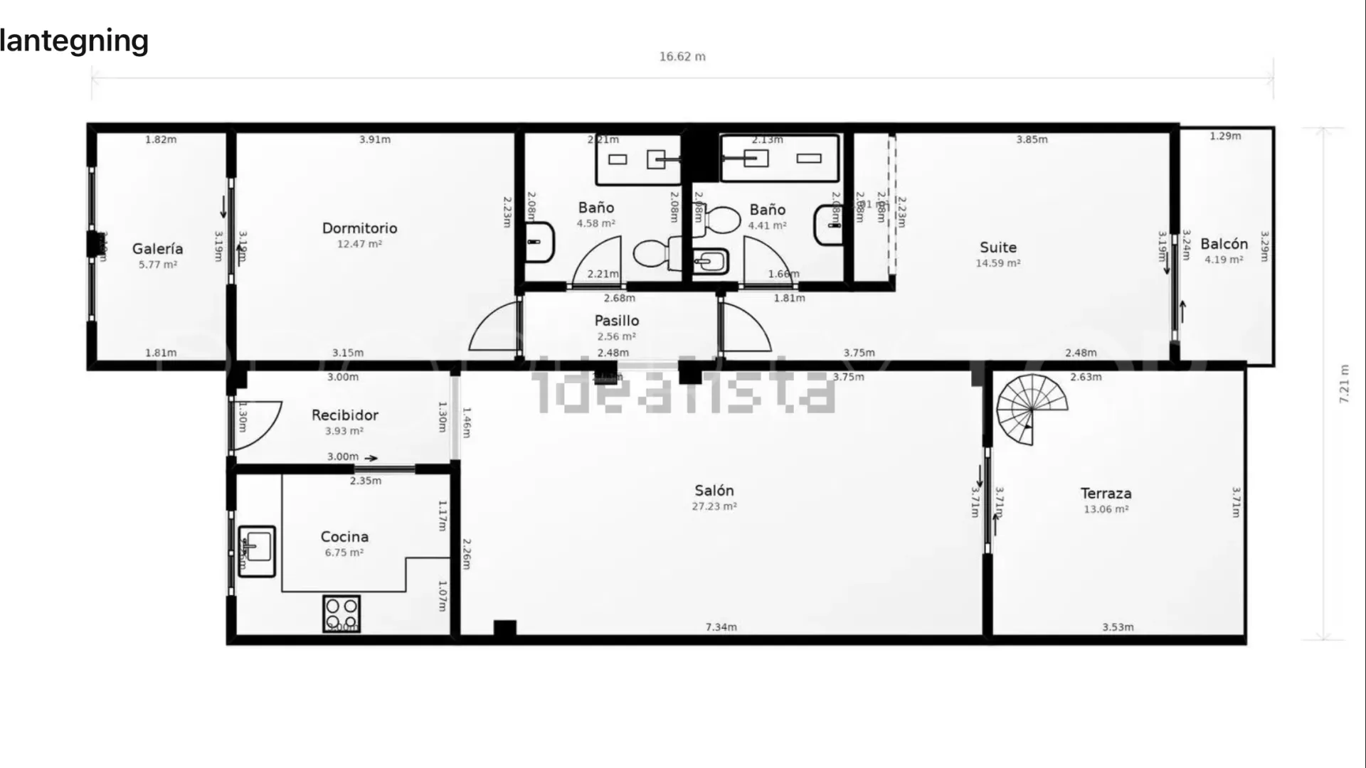 For sale El Pilar 2 bedrooms duplex penthouse