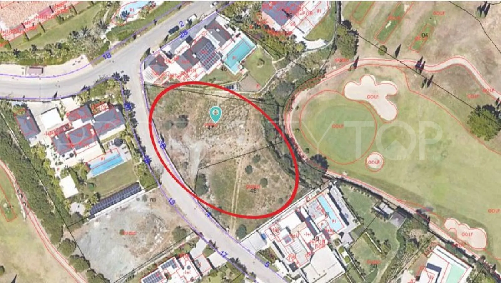 Parcela a la venta en Los Flamingos Golf