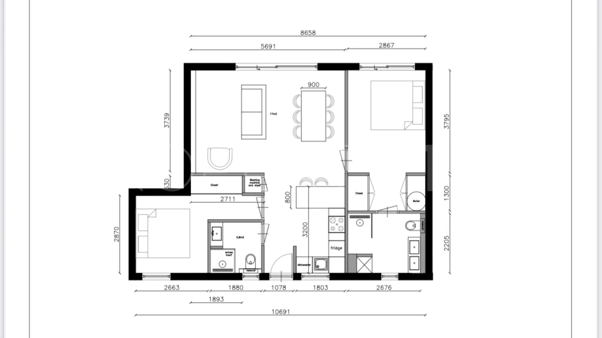 Punta Plata, apartamento con 2 dormitorios en venta