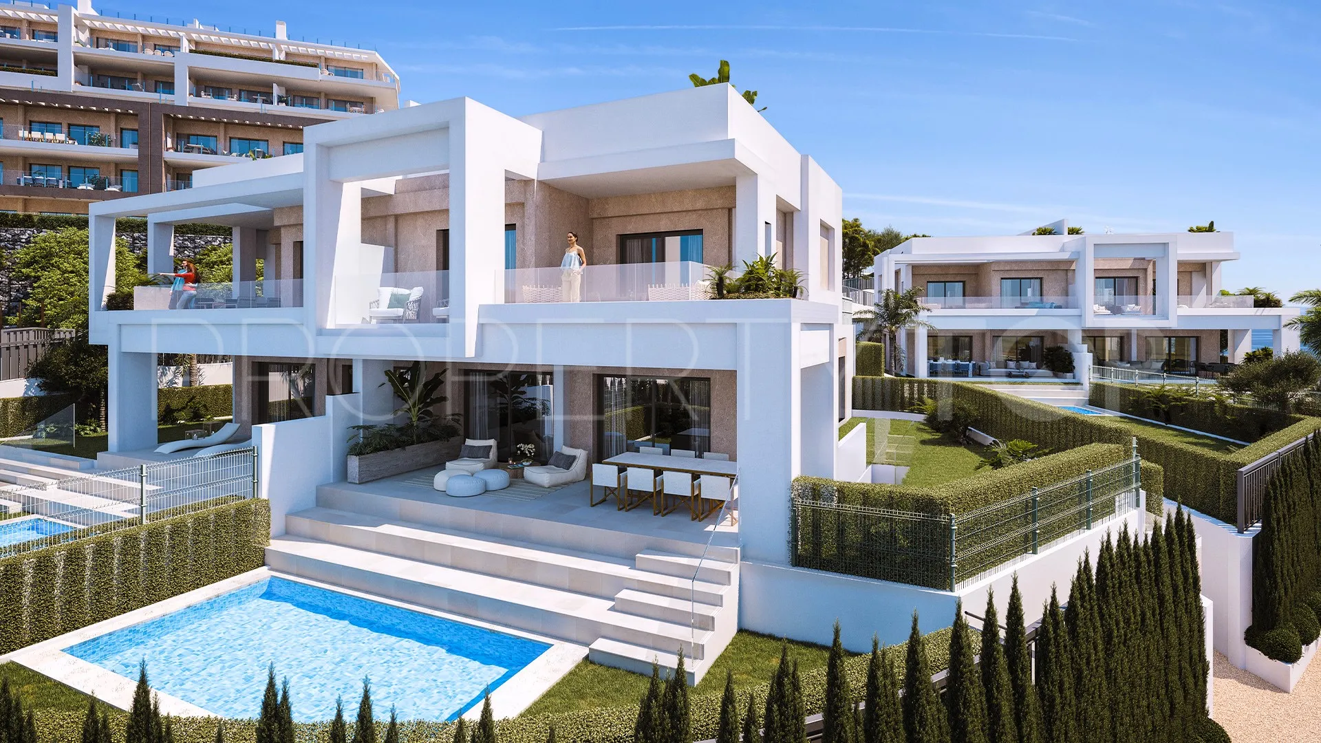 Villa pareada en venta en Selwo con 3 dormitorios