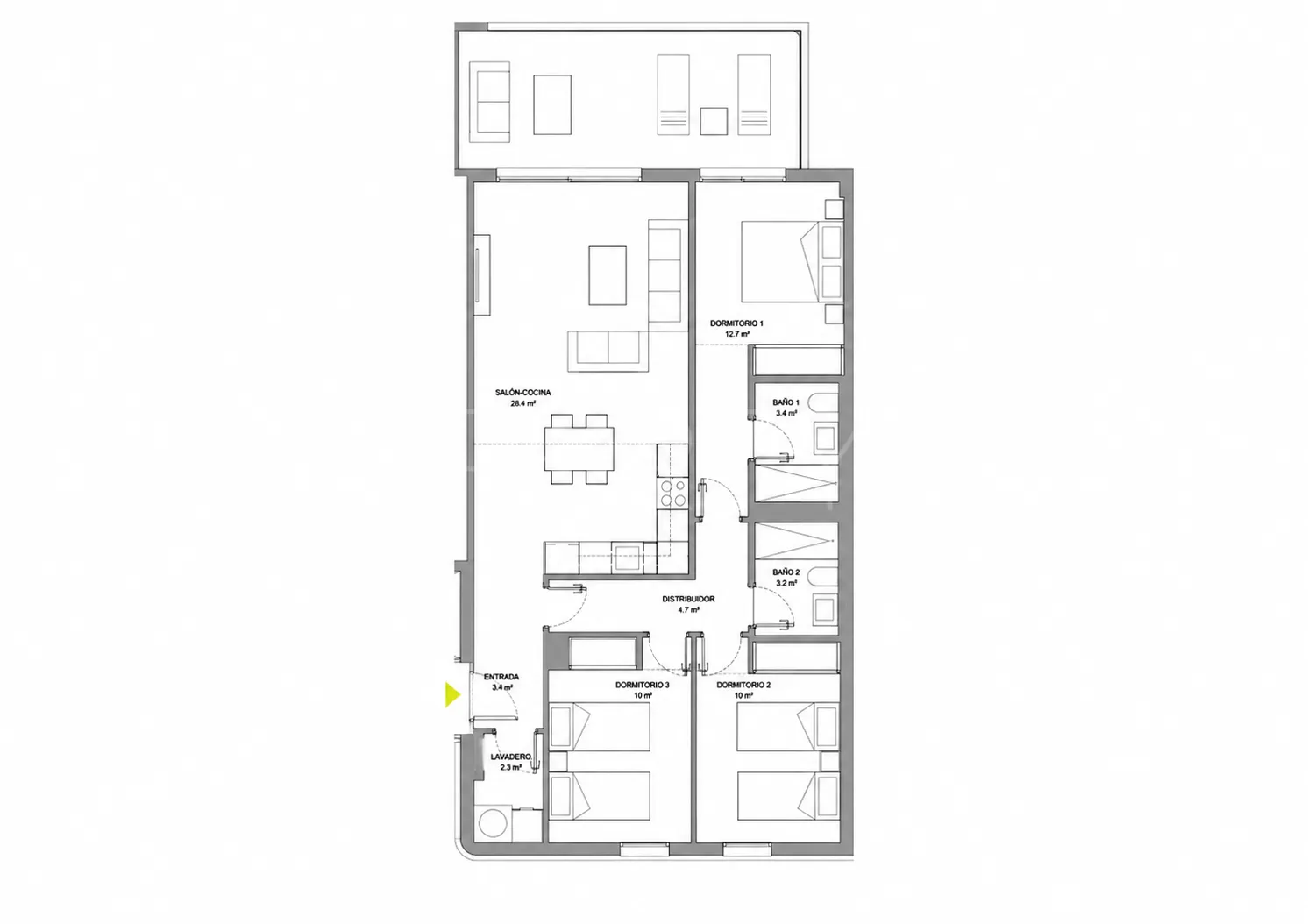 For sale apartment in Calanova Golf with 3 bedrooms
