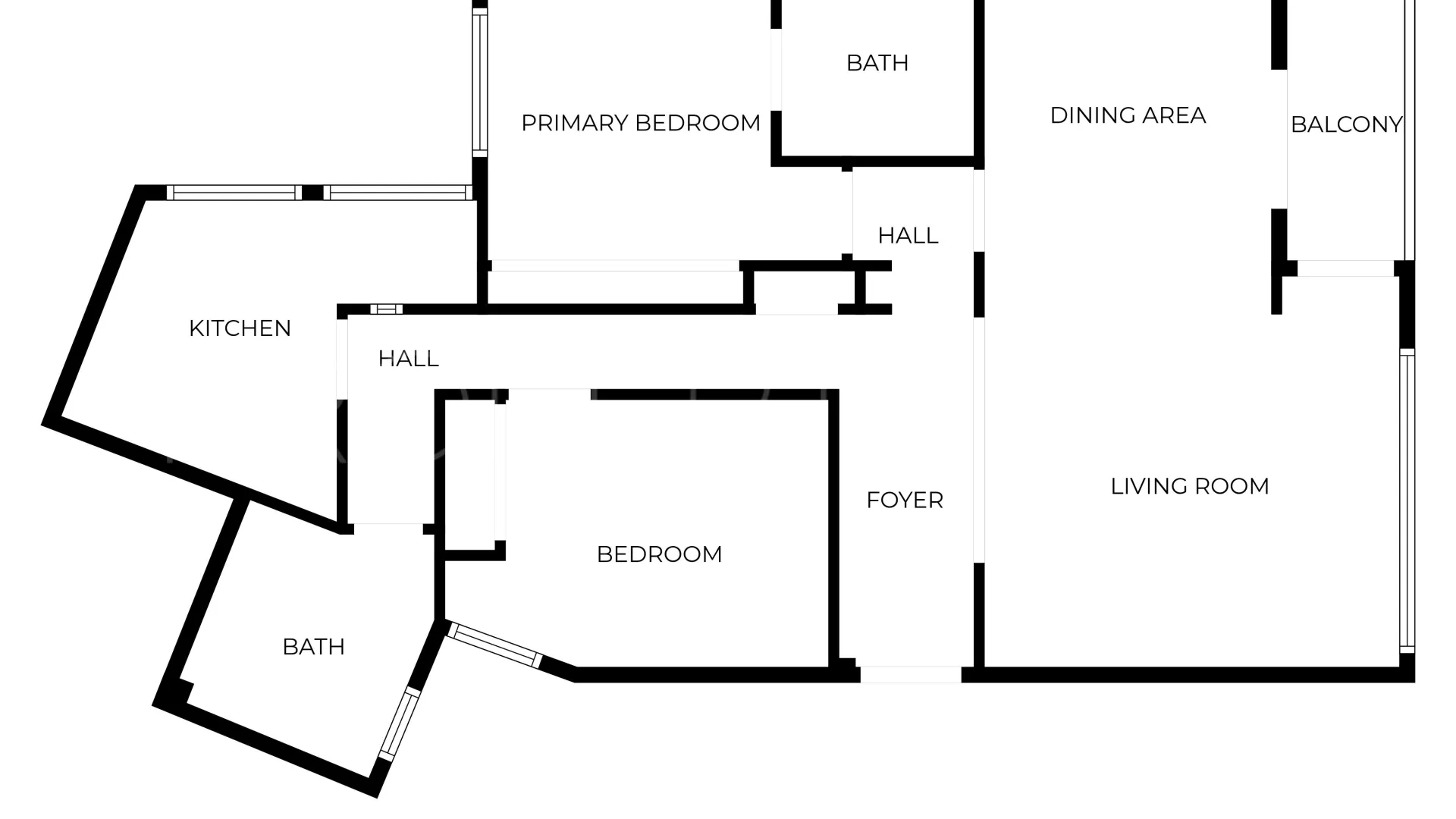 Apartamento con 2 dormitorios en venta en Malaga