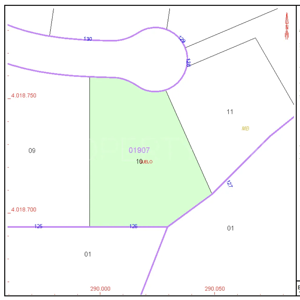 For sale plot in Zona L