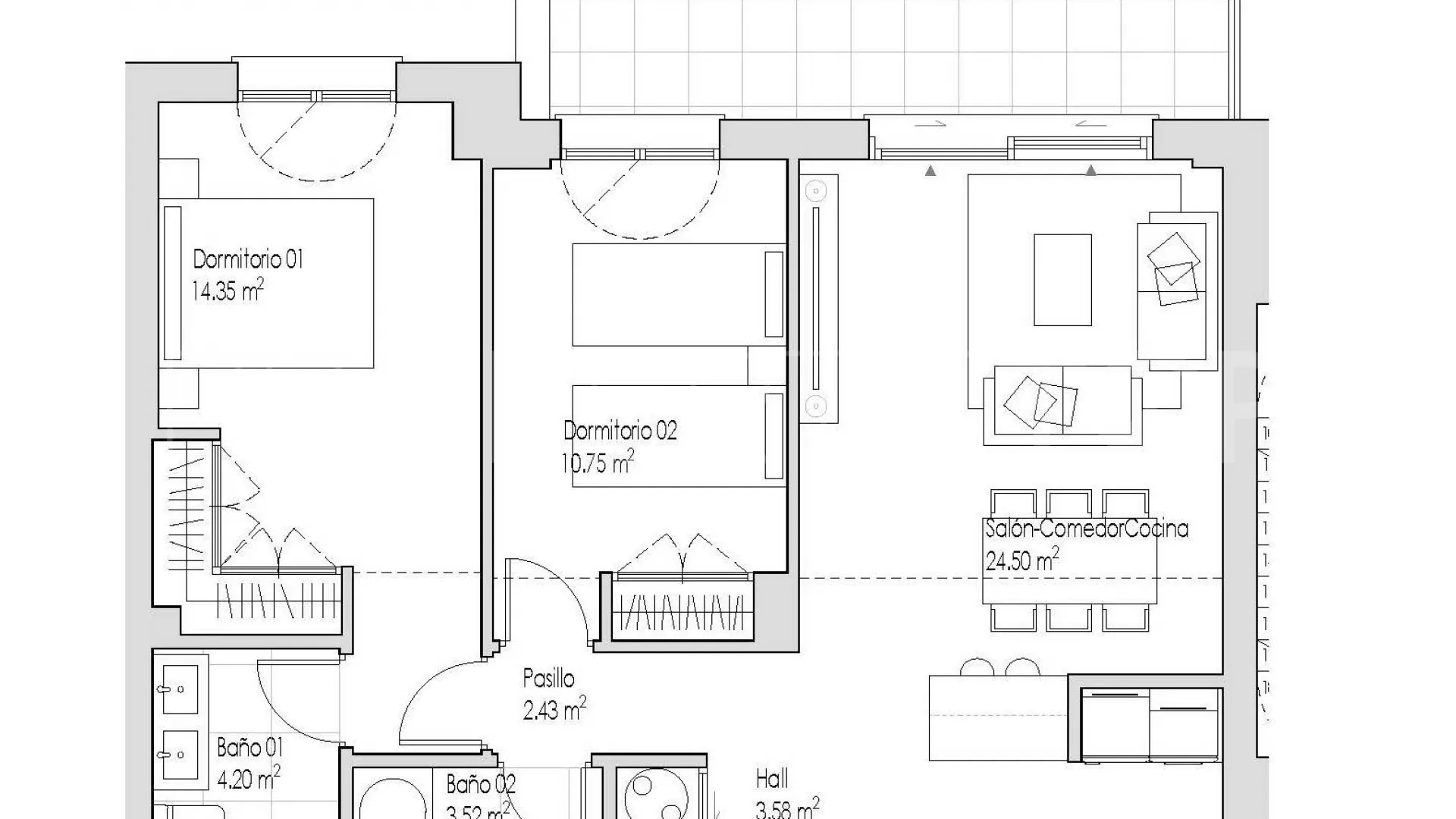Las Mesas, apartamento en venta