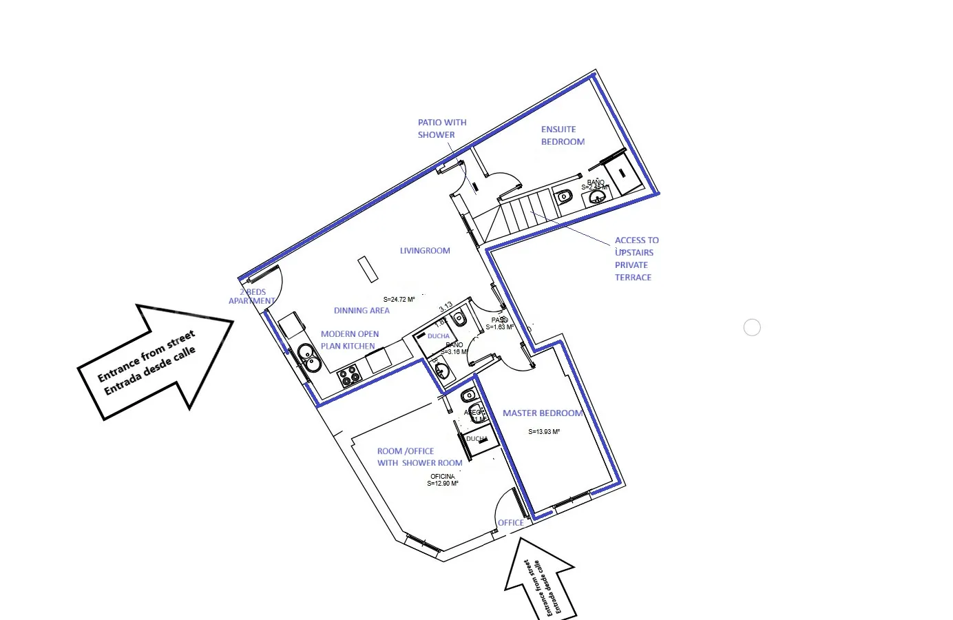 Buy ground floor duplex with 3 bedrooms in Estepona