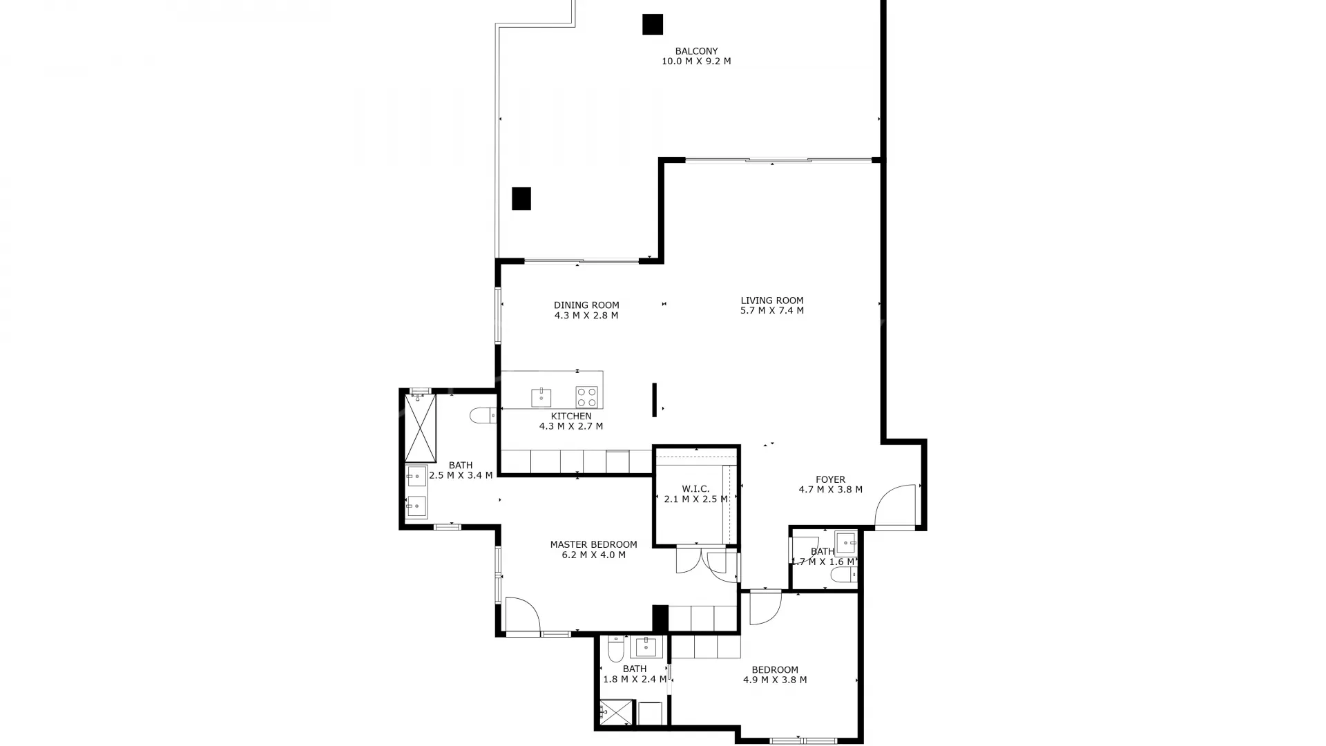 2 bedrooms apartment for sale in 9 Lions Residences