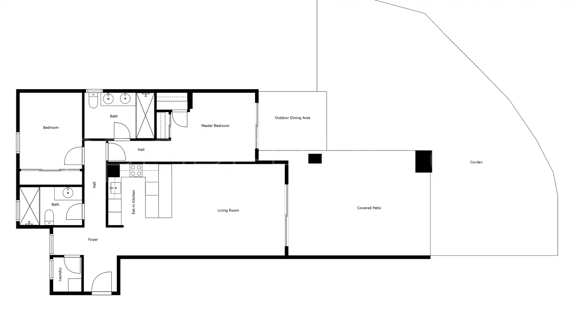 Apartamento planta baja en venta con 2 dormitorios en Cortijo del Golf