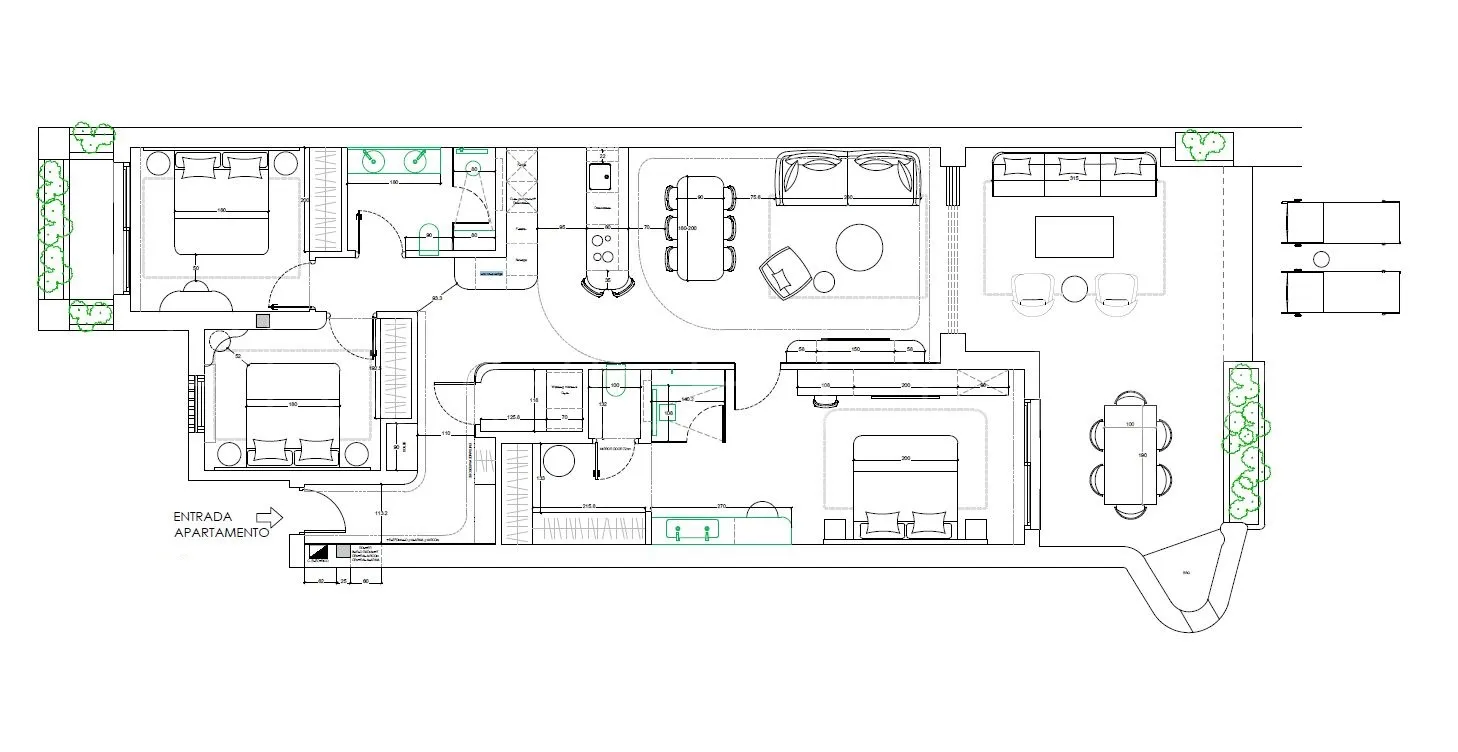 Apartment for sale in Beach Side New Golden Mile with 3 bedrooms