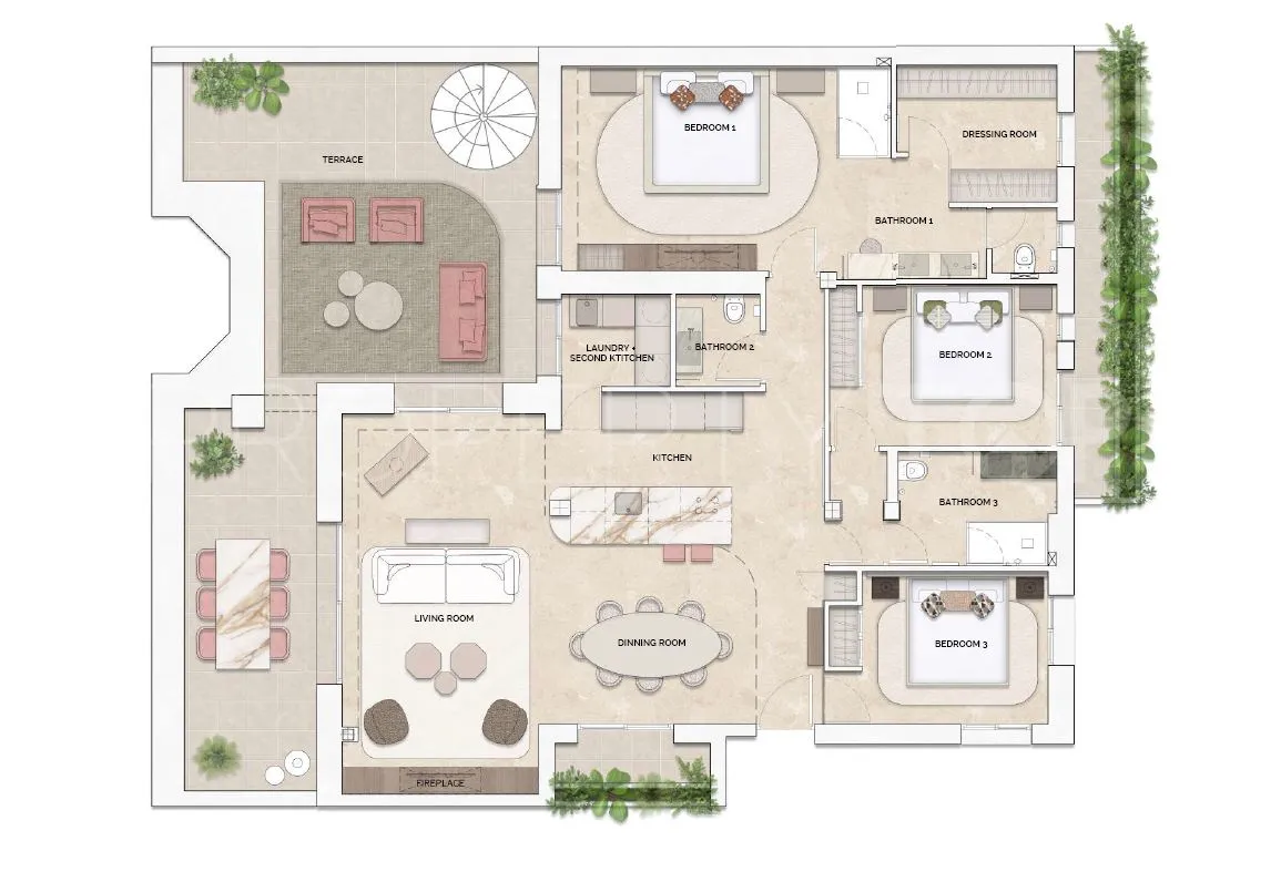 For sale 3 bedrooms penthouse in Beach Side New Golden Mile