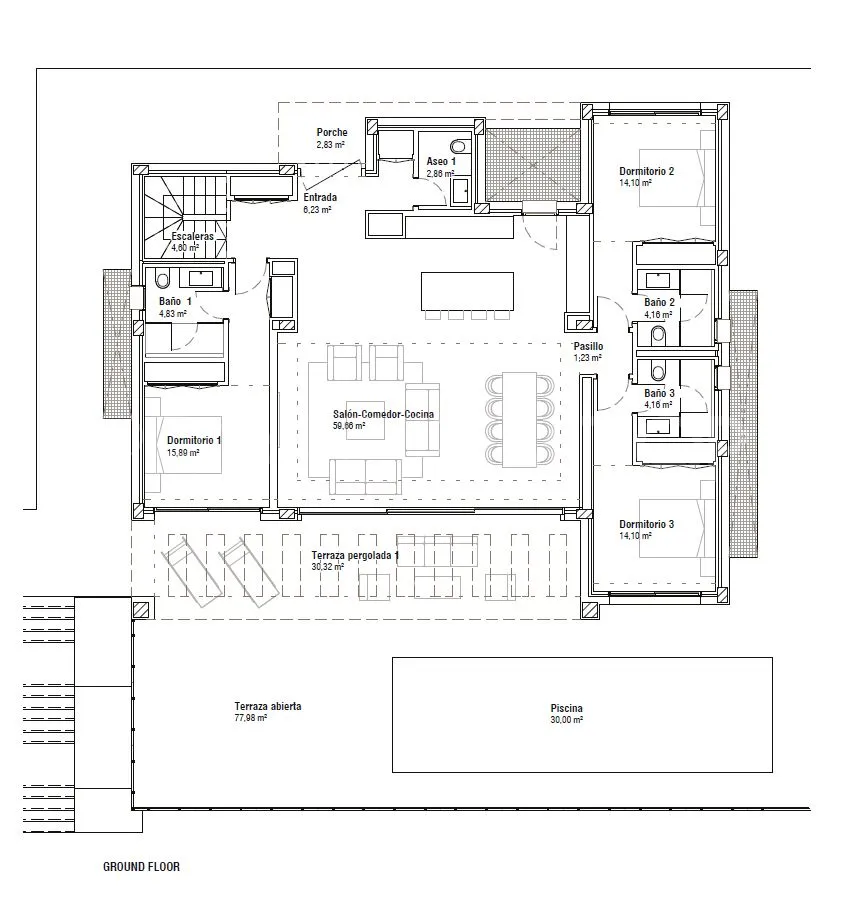 La Alqueria 5 bedrooms chalet for sale