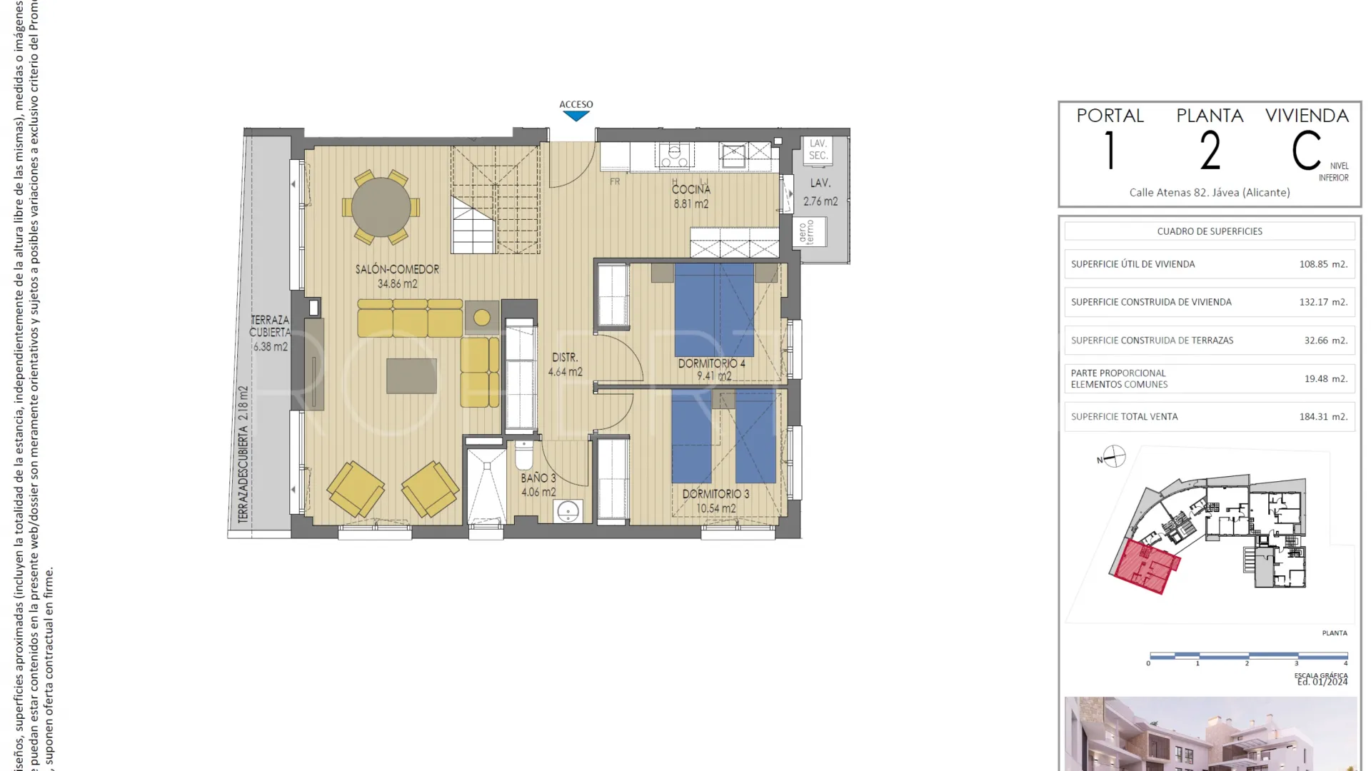 Duplex penthouse for sale in Cala Blanca