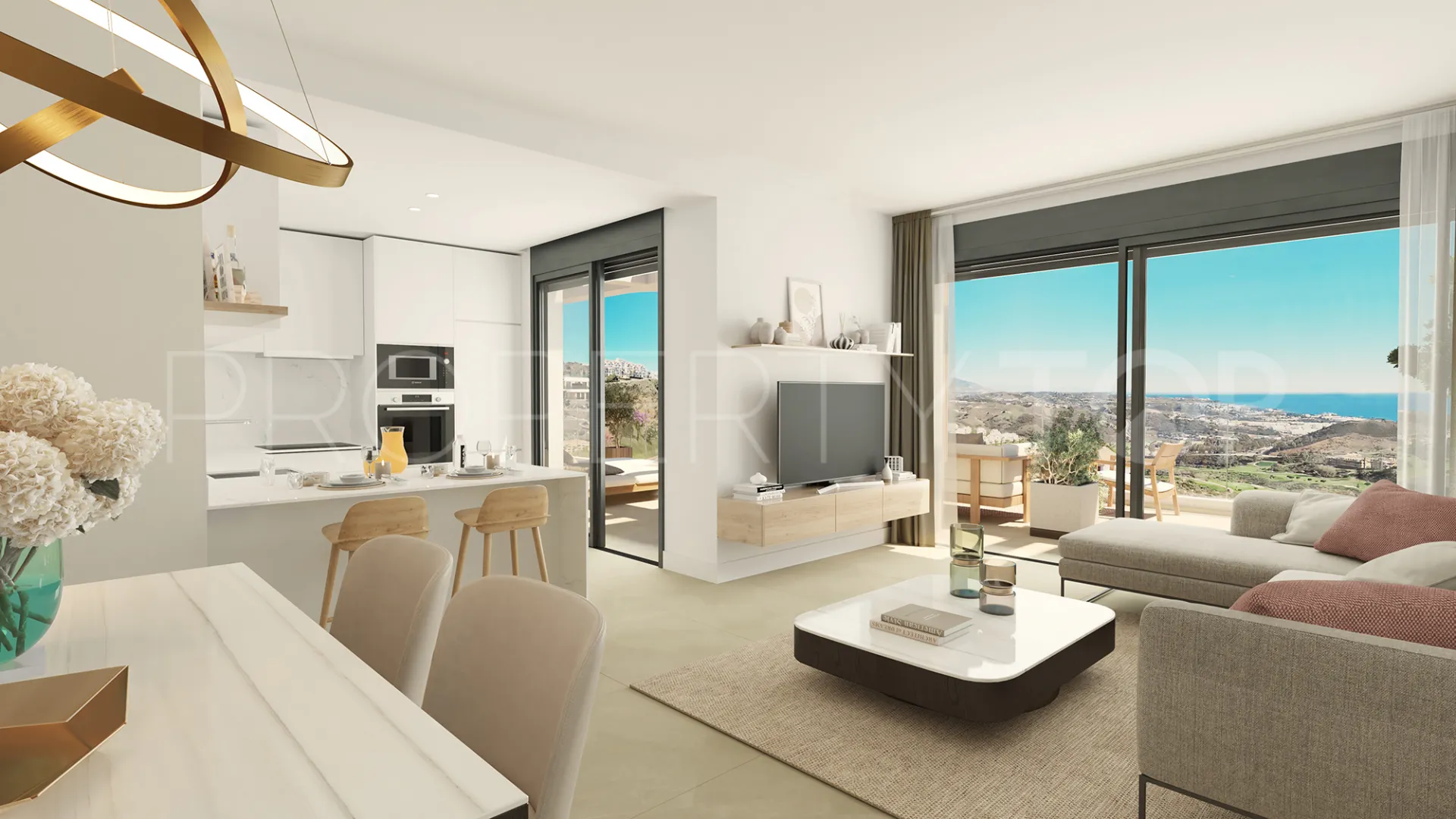 Apartamento en venta con 3 dormitorios en Mijas Costa