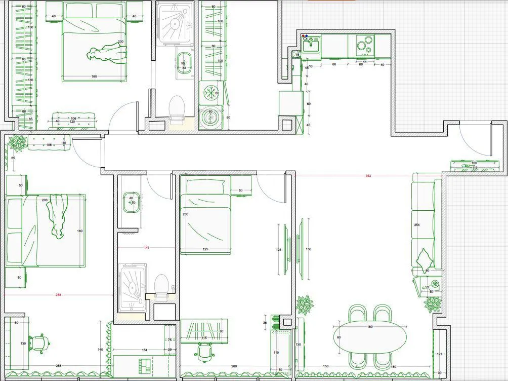 Los Boliches, apartamento de 3 dormitorios a la venta