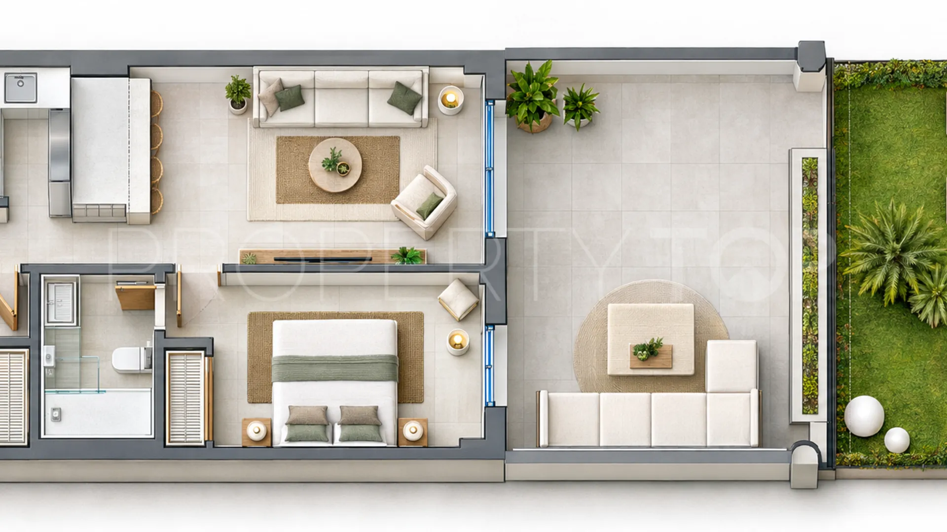 Casares Playa, apartamento planta baja de 2 dormitorios en venta