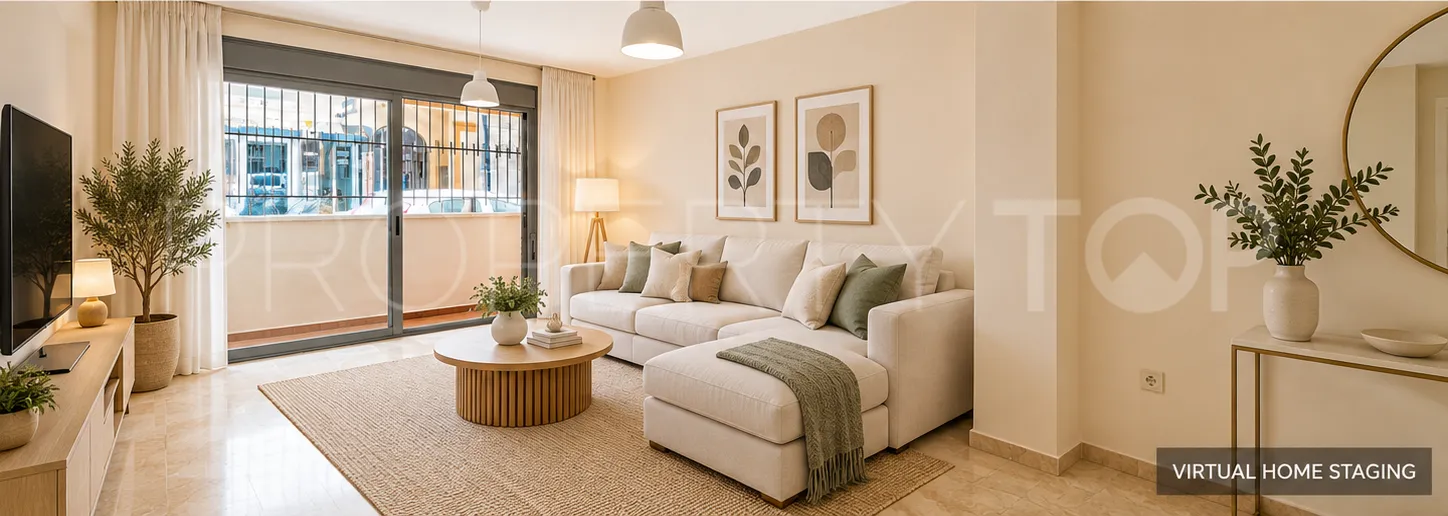 Apartamento planta baja a la venta con 2 dormitorios en San Pedro de Alcantara