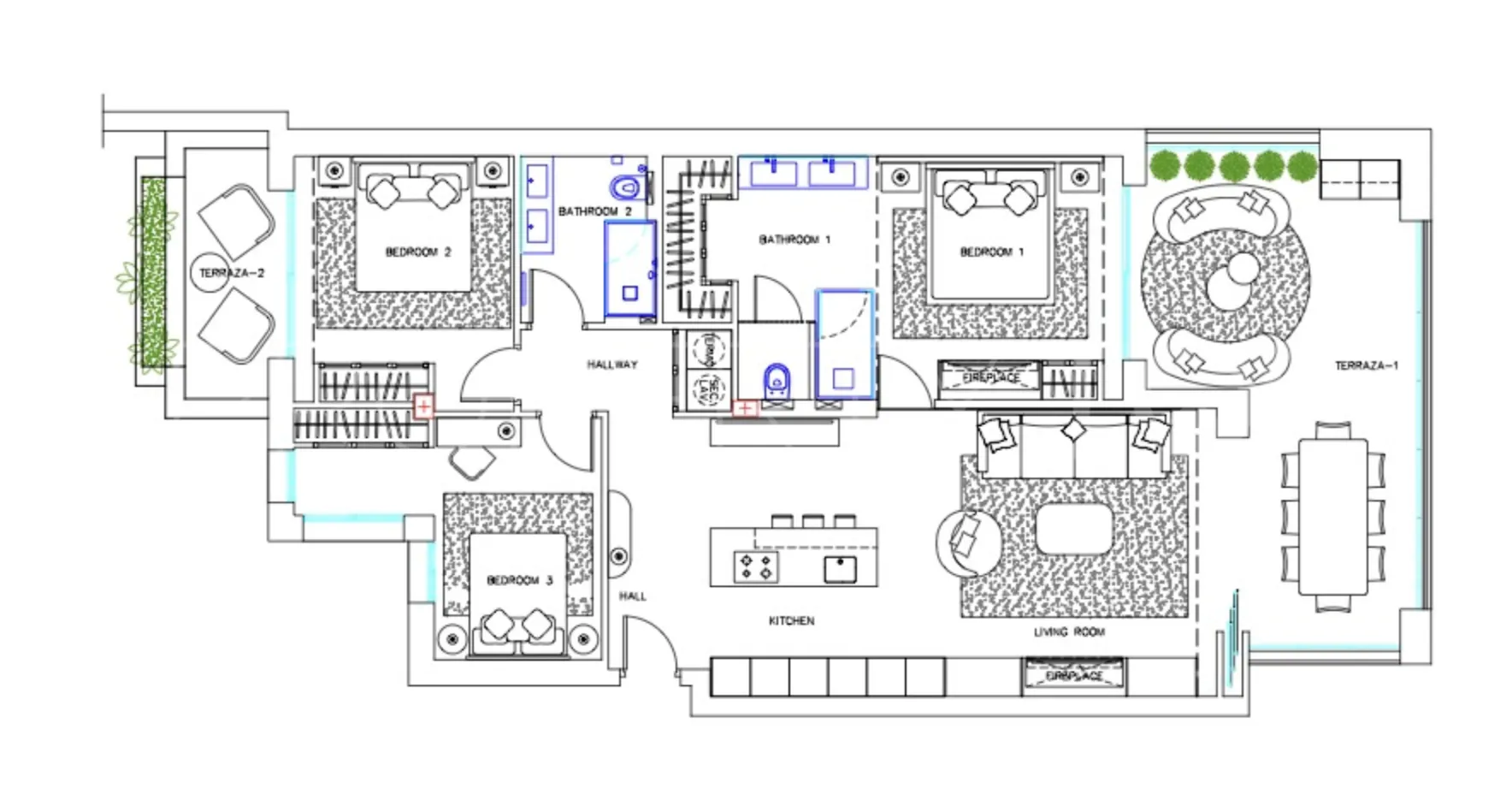 Se vende apartamento de 3 dormitorios en Bahía del Velerín