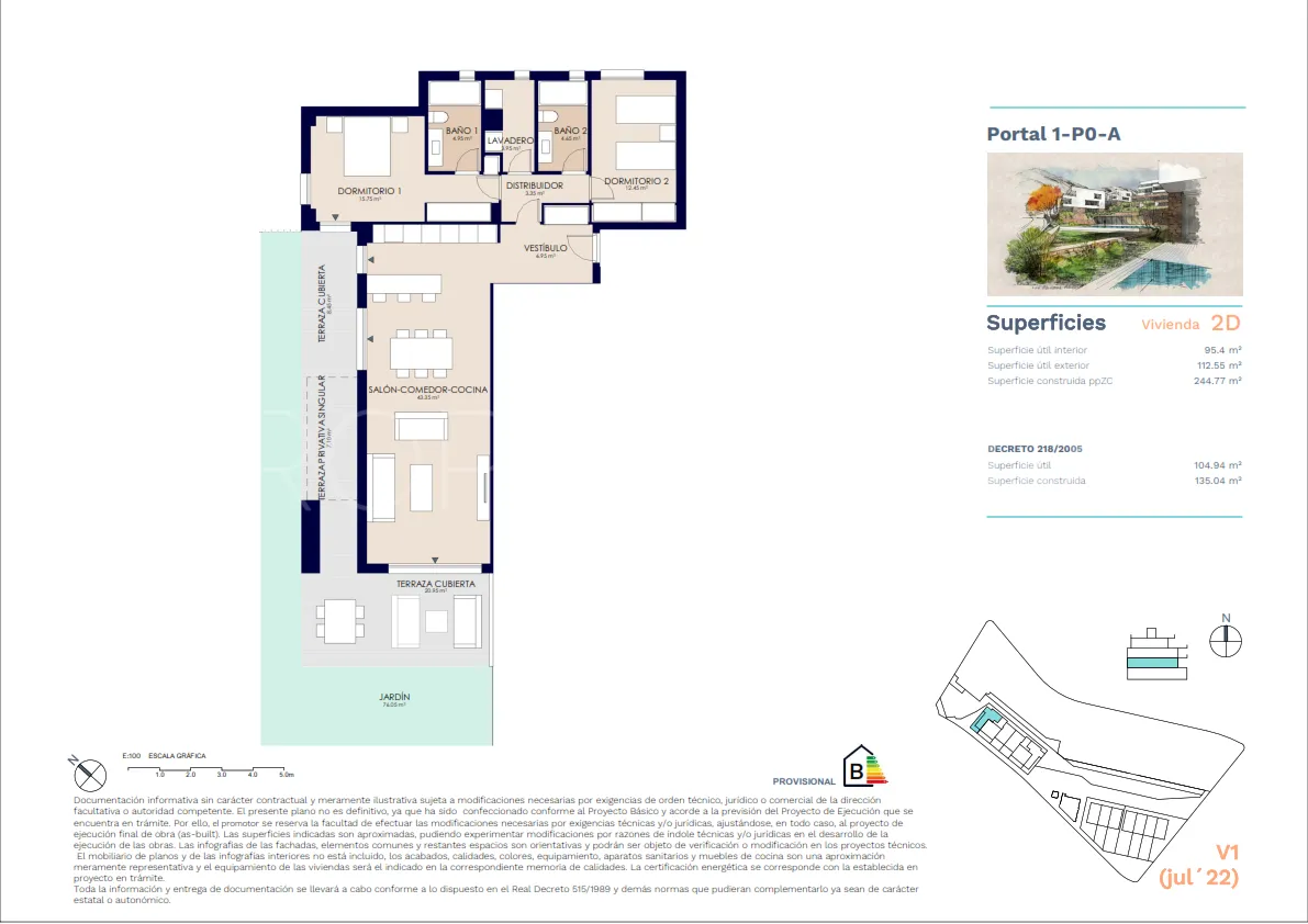 Estepona Oeste, apartamento planta baja en venta de 2 dormitorios