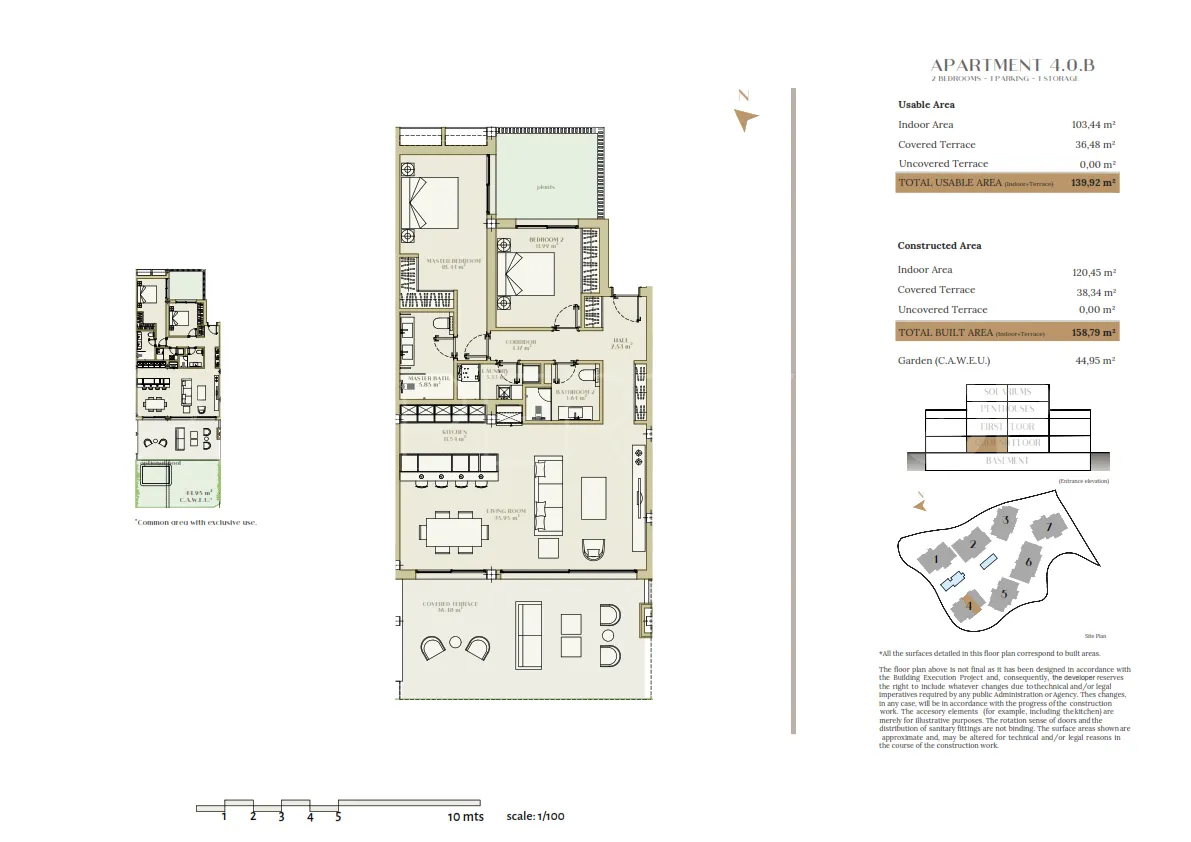2 bedrooms ground floor apartment for sale in Estepona