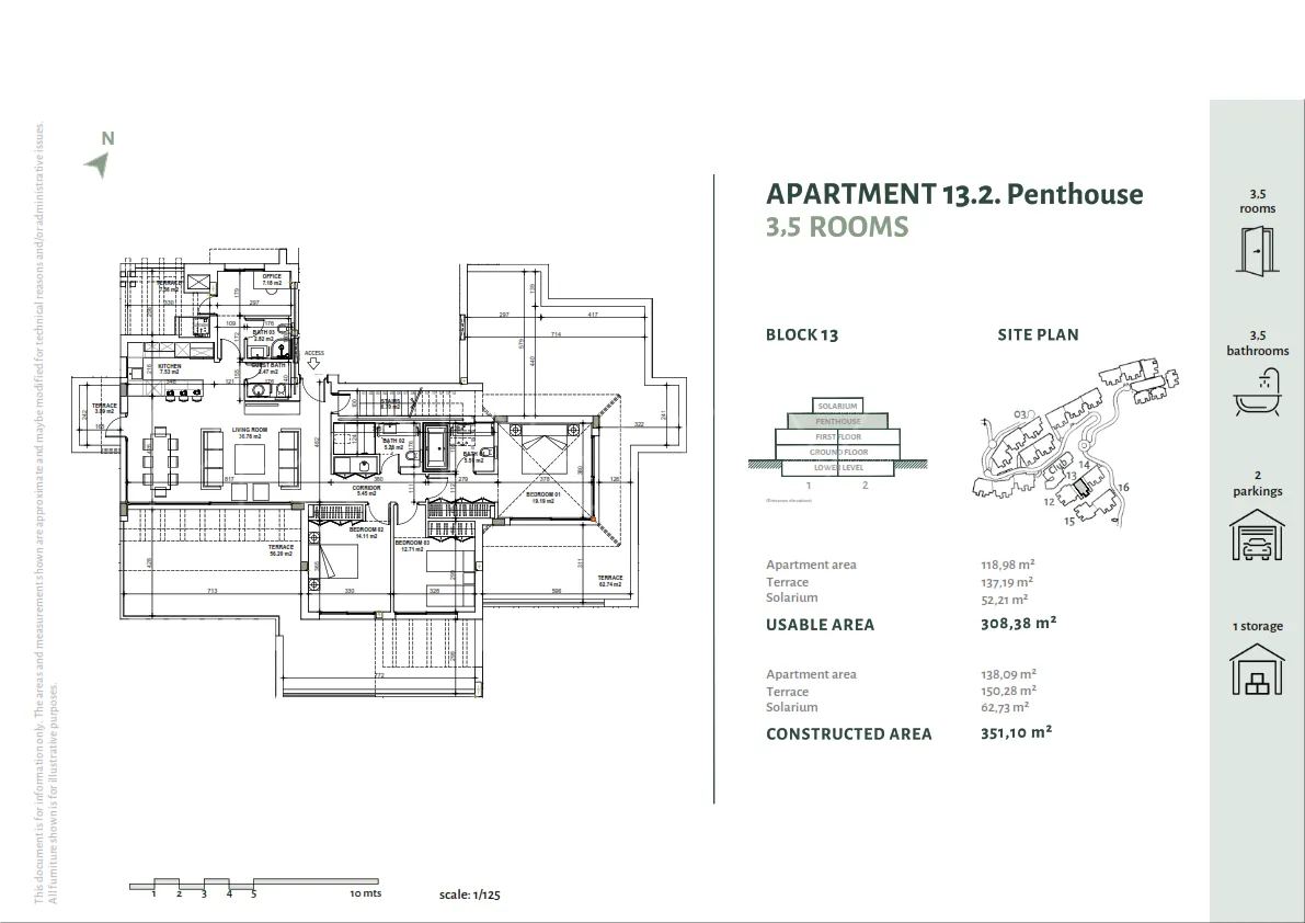 For sale penthouse in Marbella Club Hills
