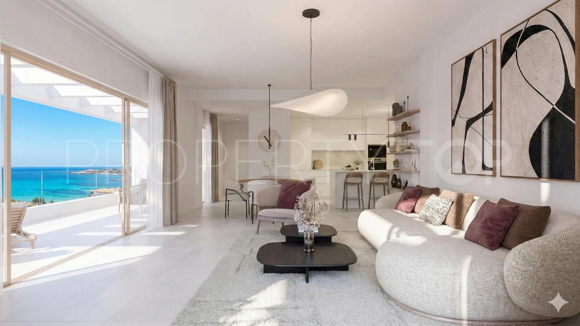Apartamento con 3 dormitorios en venta en Estepona