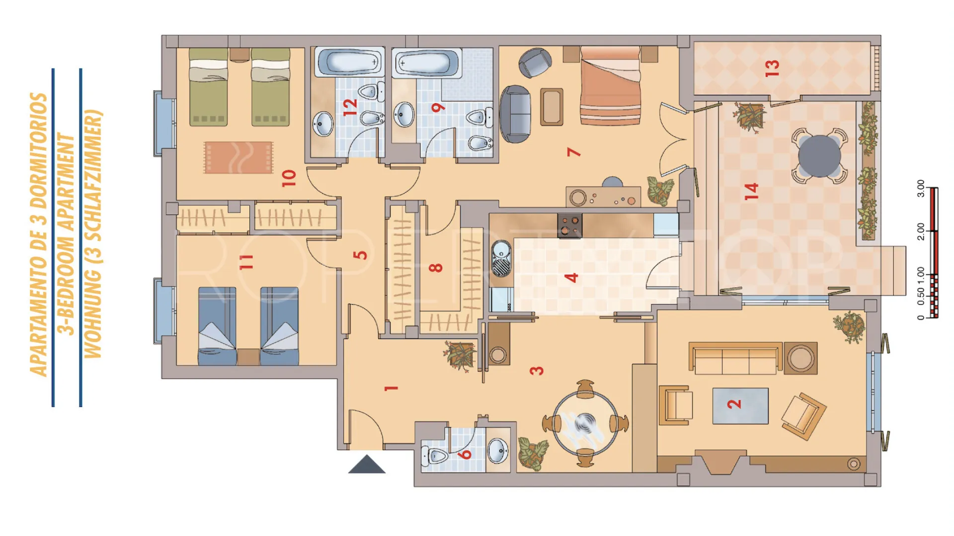 Apartamento planta baja a la venta con 3 dormitorios en Alcaidesa Costa