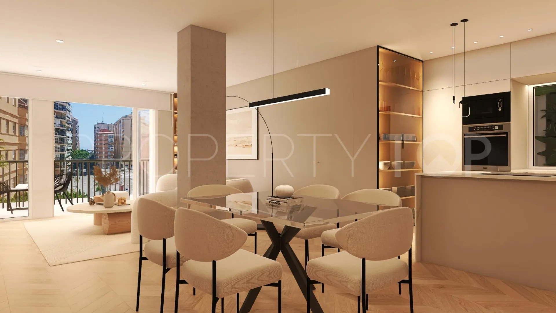 Malaga, apartamento en venta con 3 dormitorios
