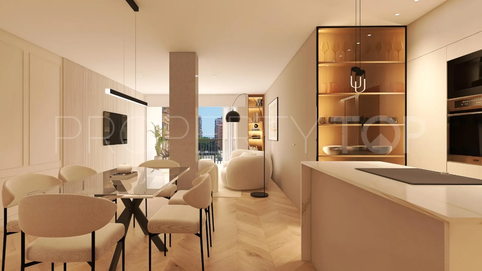 Malaga, apartamento en venta con 3 dormitorios