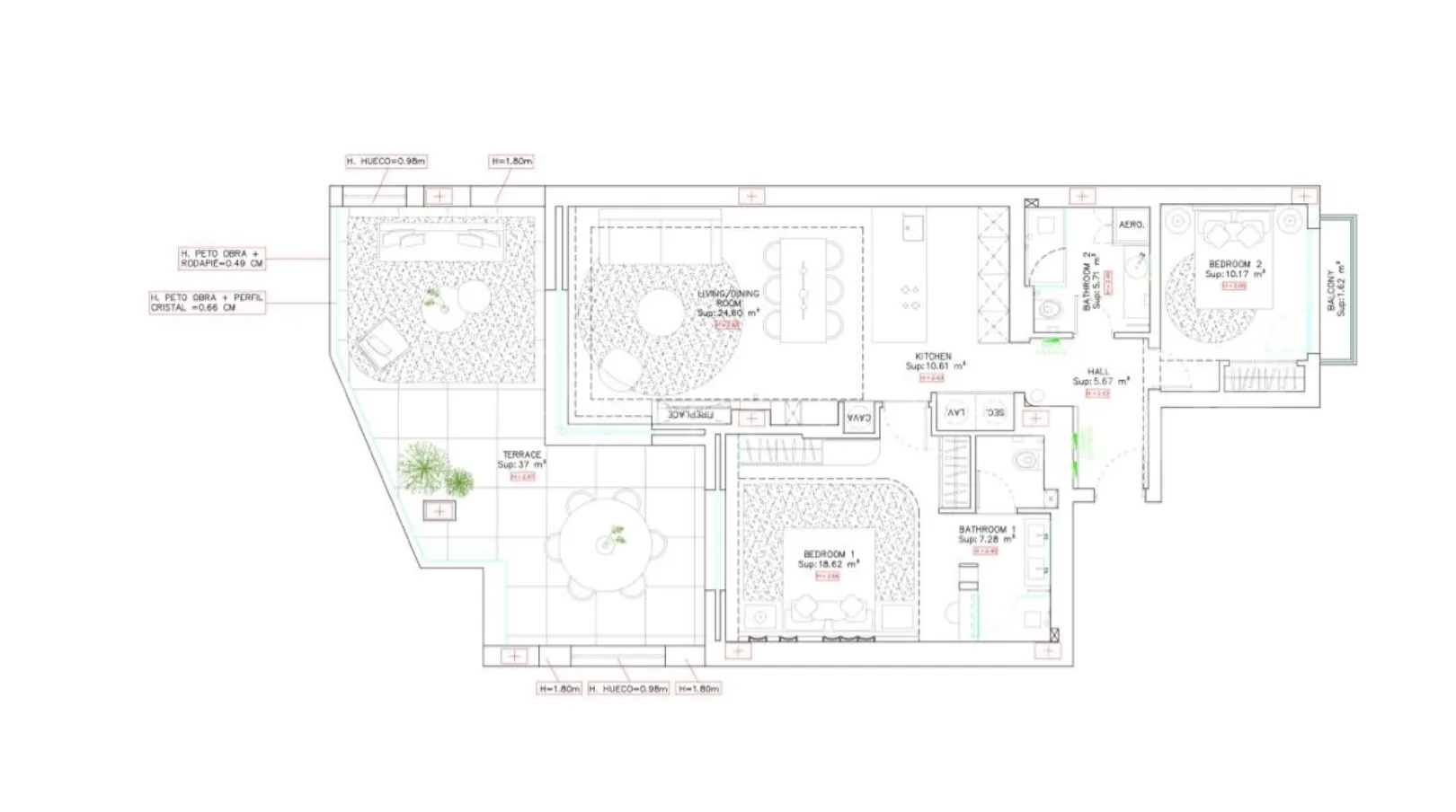 Apartamento en venta con 2 dormitorios en Velaya