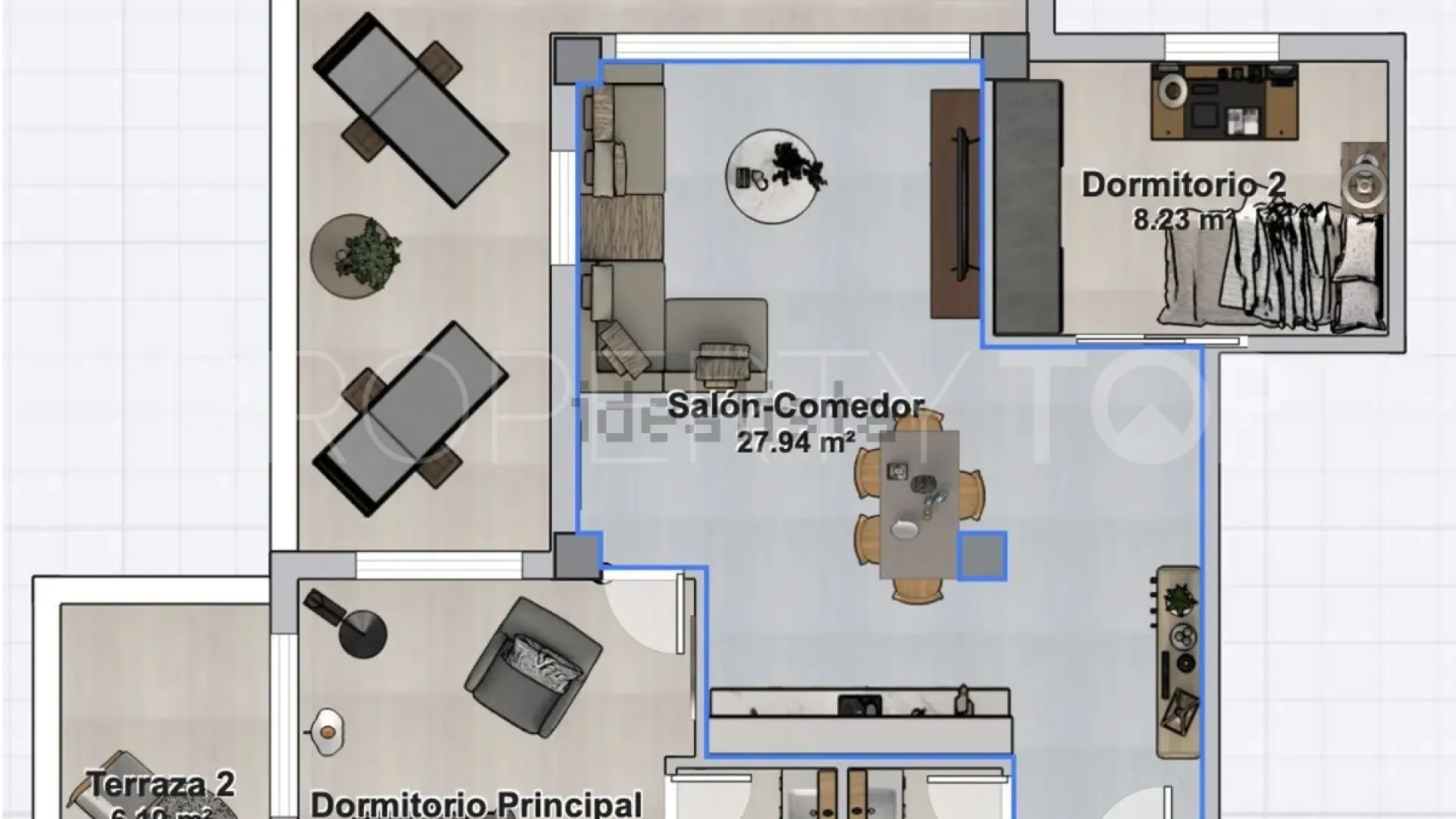 Andalucia del Mar, apartamento planta baja con 2 dormitorios a la venta