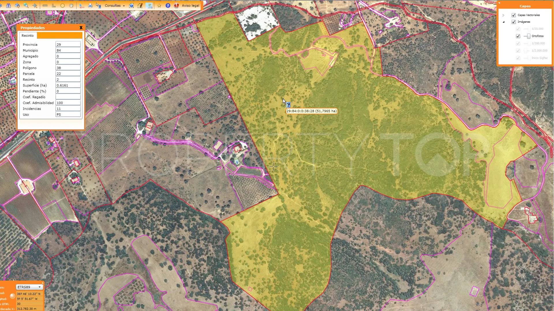Plot for sale in Ronda