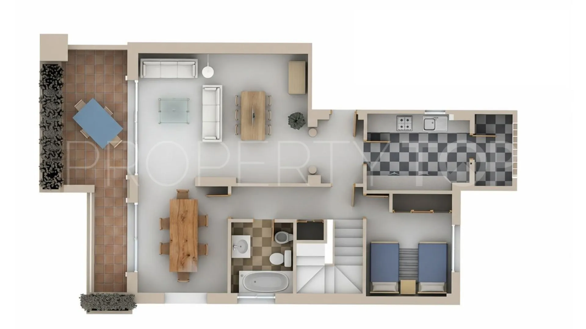 3 bedrooms La Fragata duplex penthouse for sale
