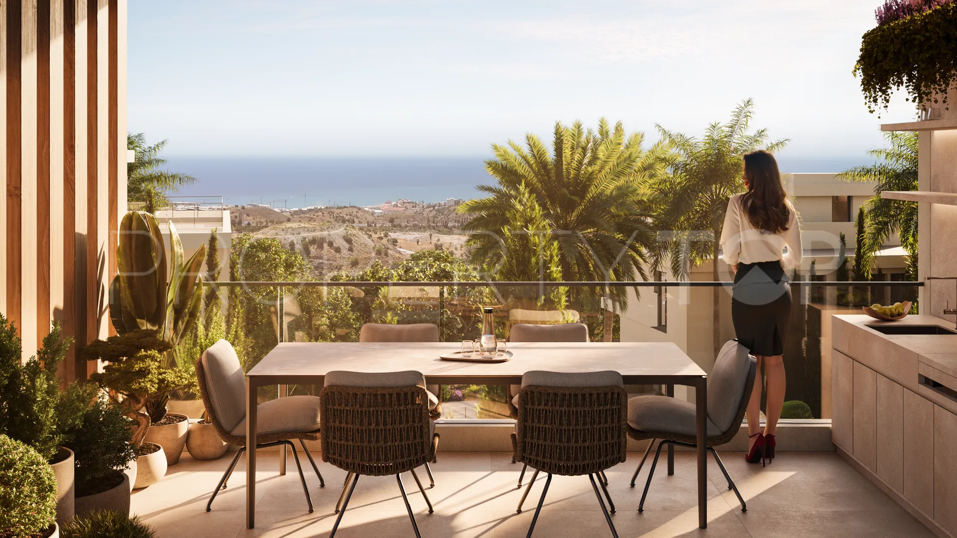 Ático en venta de 3 dormitorios en Mijas