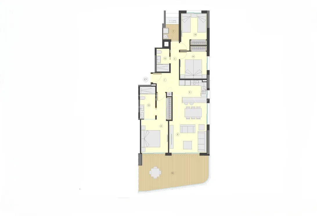 Calpe 3 bedrooms apartment for sale