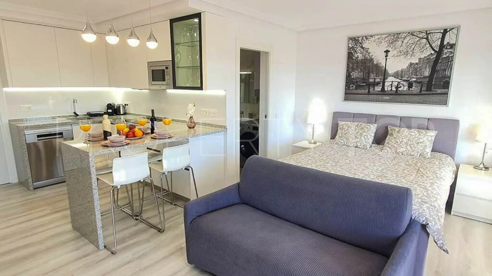 Elviria Playa, estudio con 1 dormitorio en venta