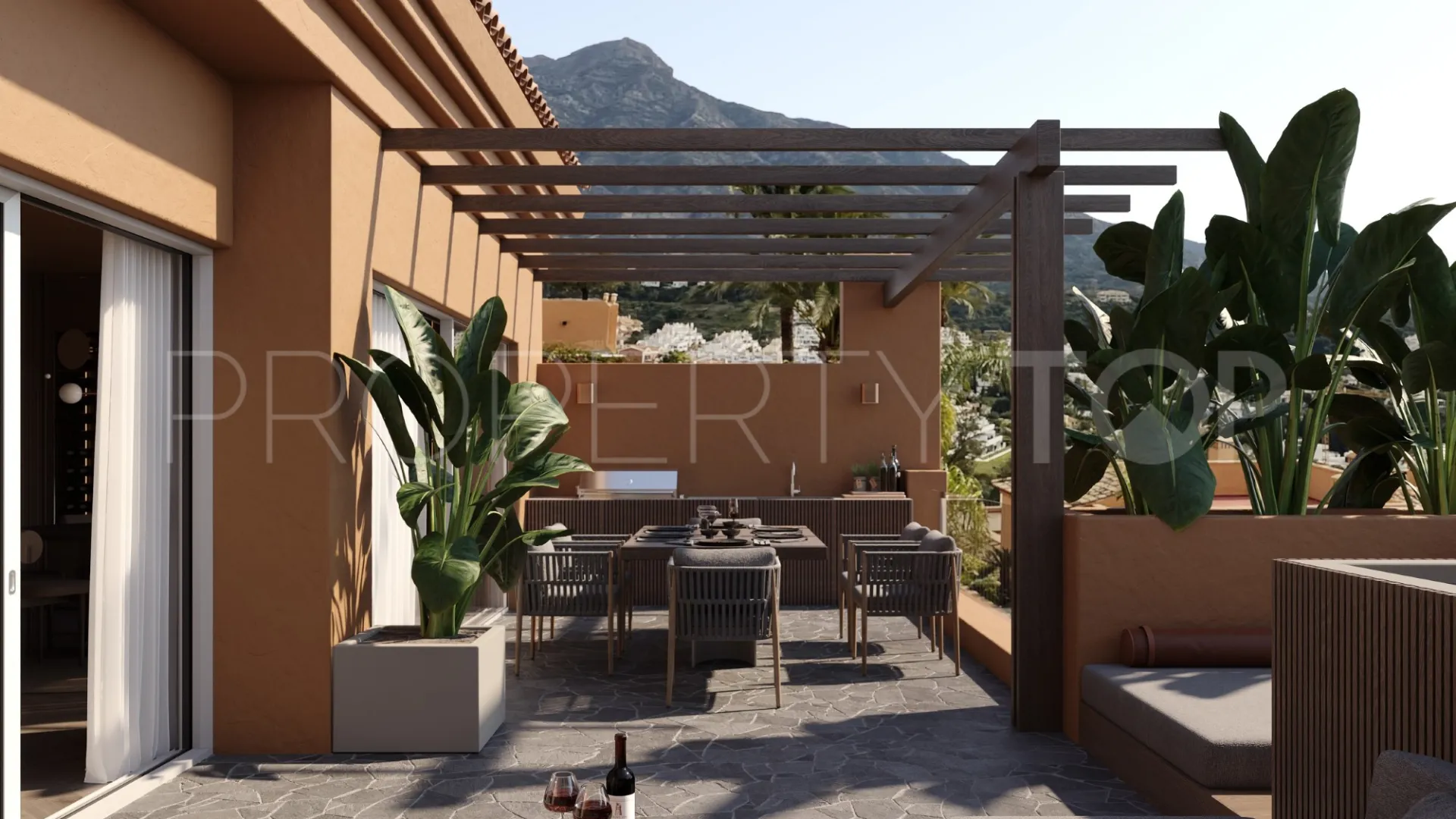Duplex penthouse for sale in Les Belvederes with 4 bedrooms