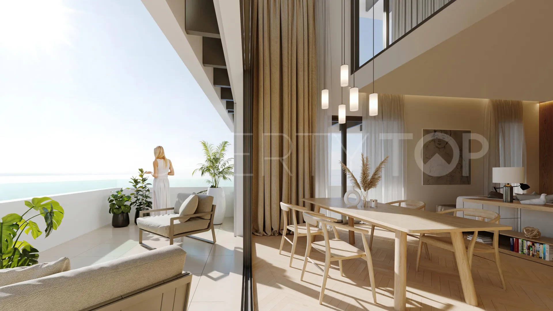 Atico duplex en venta en Malaga
