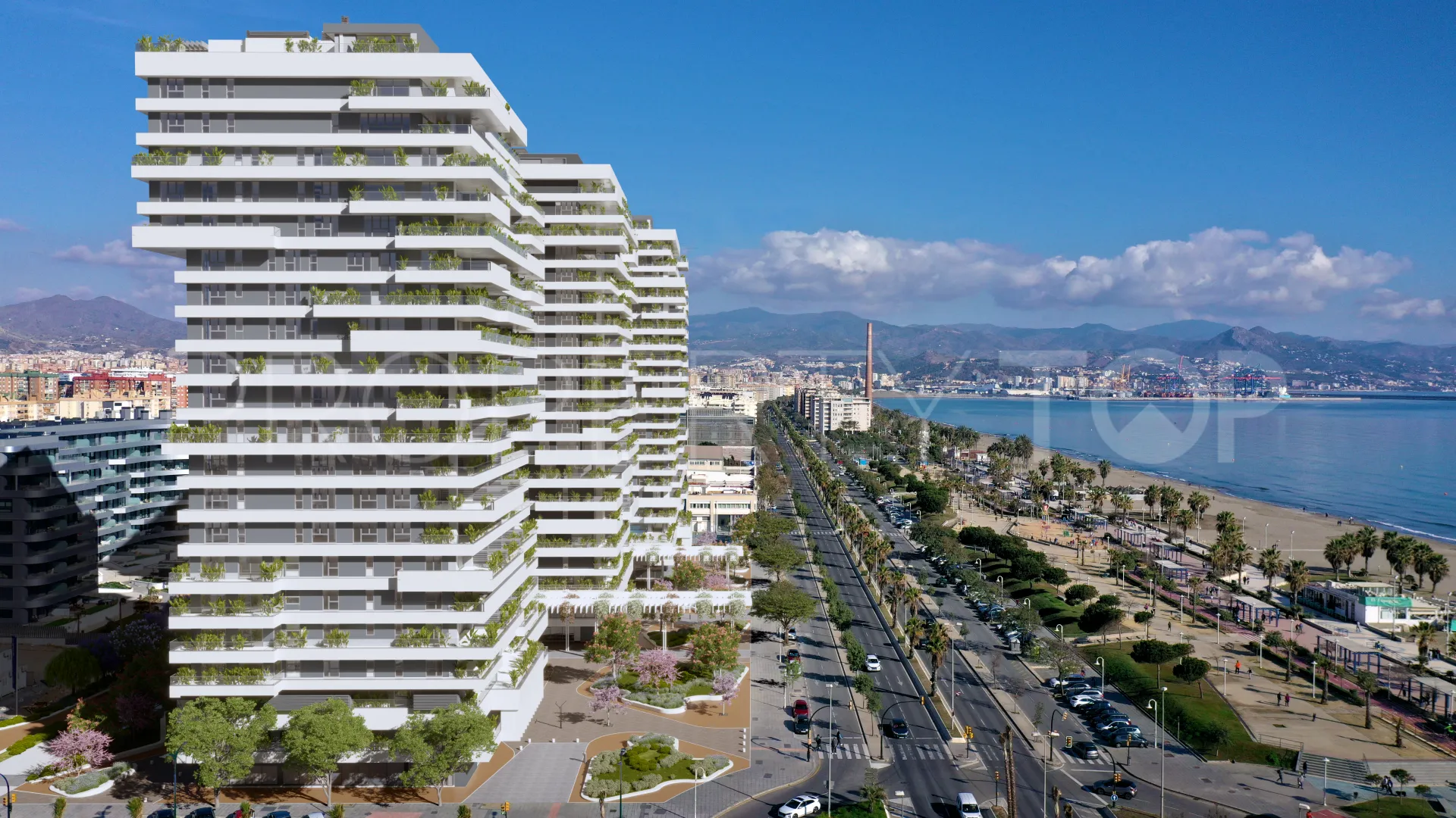 Atico duplex en venta con 4 dormitorios en Malaga