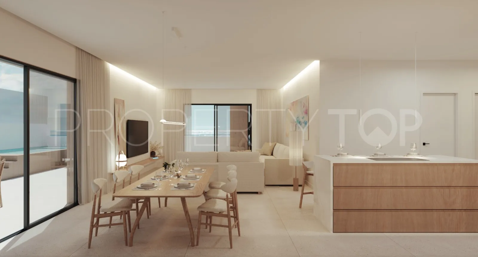 For sale apartment in San Pedro de Alcantara with 3 bedrooms