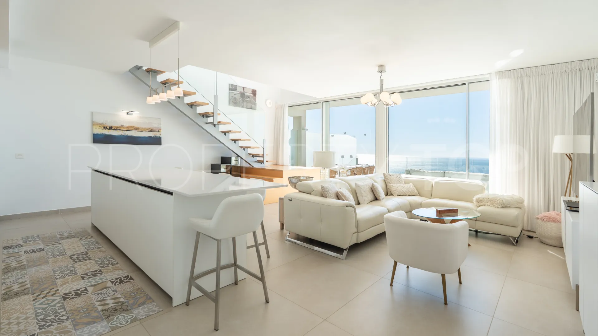Duplex penthouse for sale in Benalmadena Pueblo with 3 bedrooms