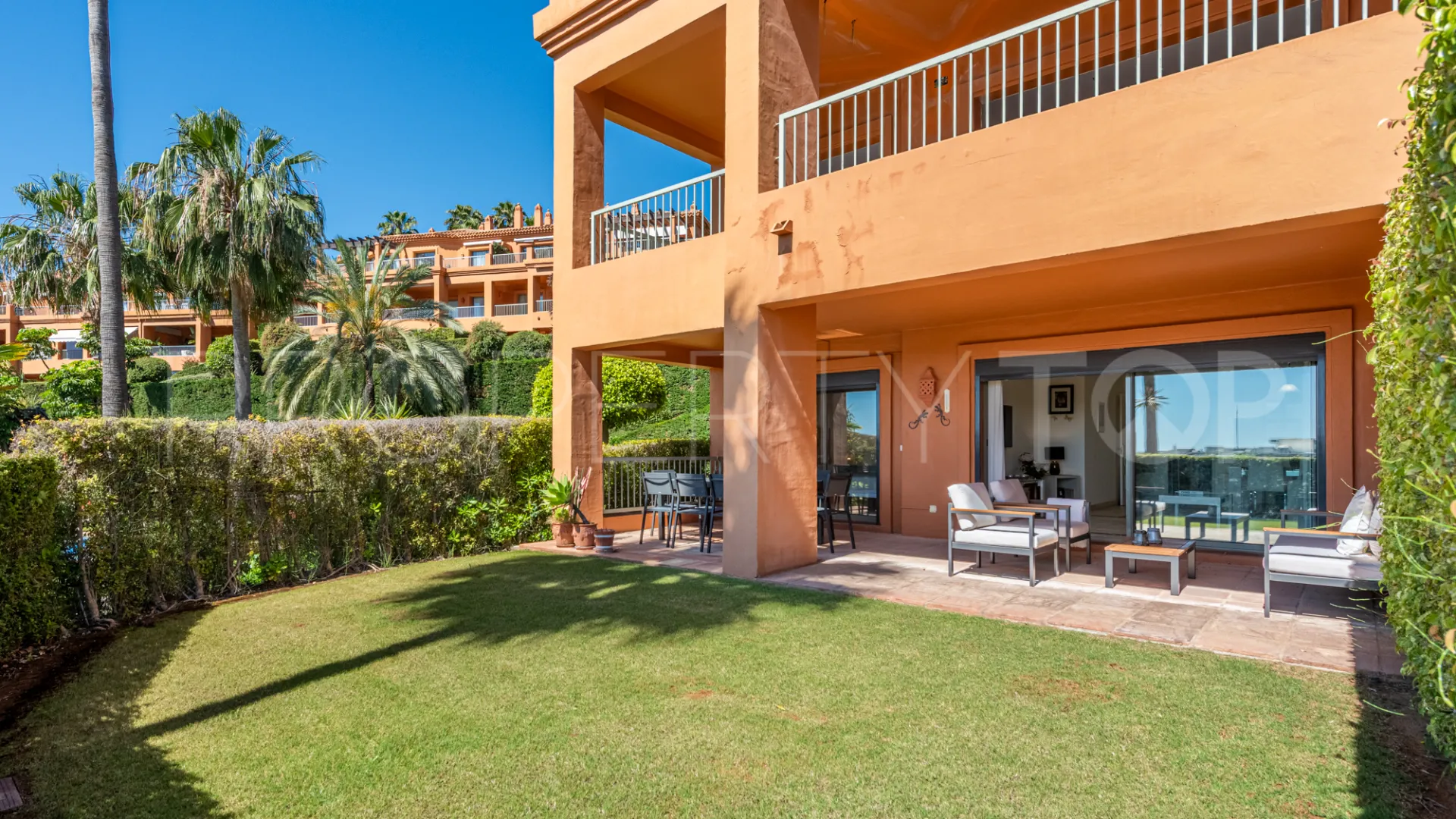 Ground floor apartment for sale in New Golden Mile with 2 bedrooms