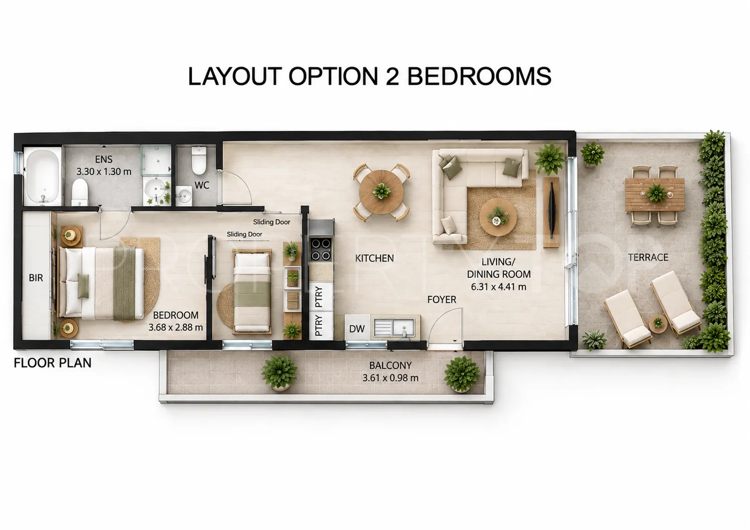 Monte Rojo, apartamento en venta
