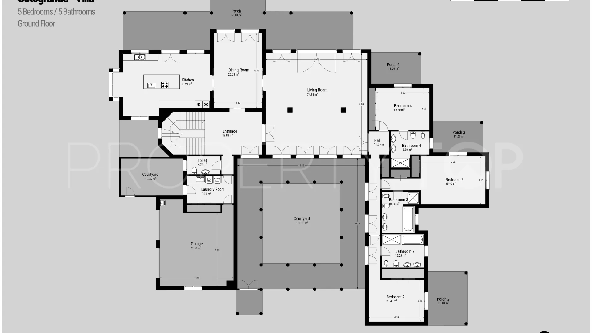 Villa de 5 dormitorios a la venta en Zona L