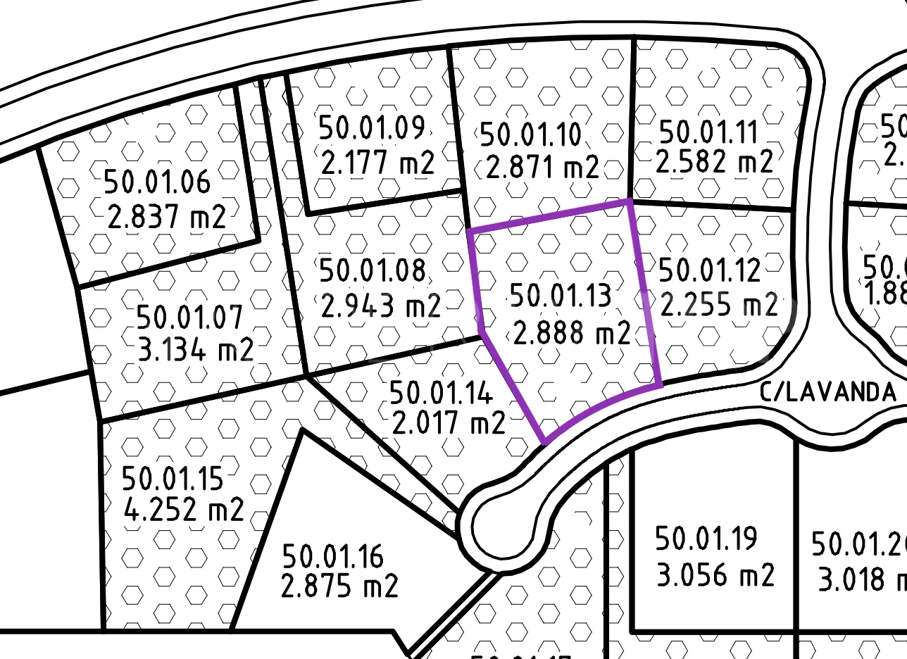 For sale plot in Zona L