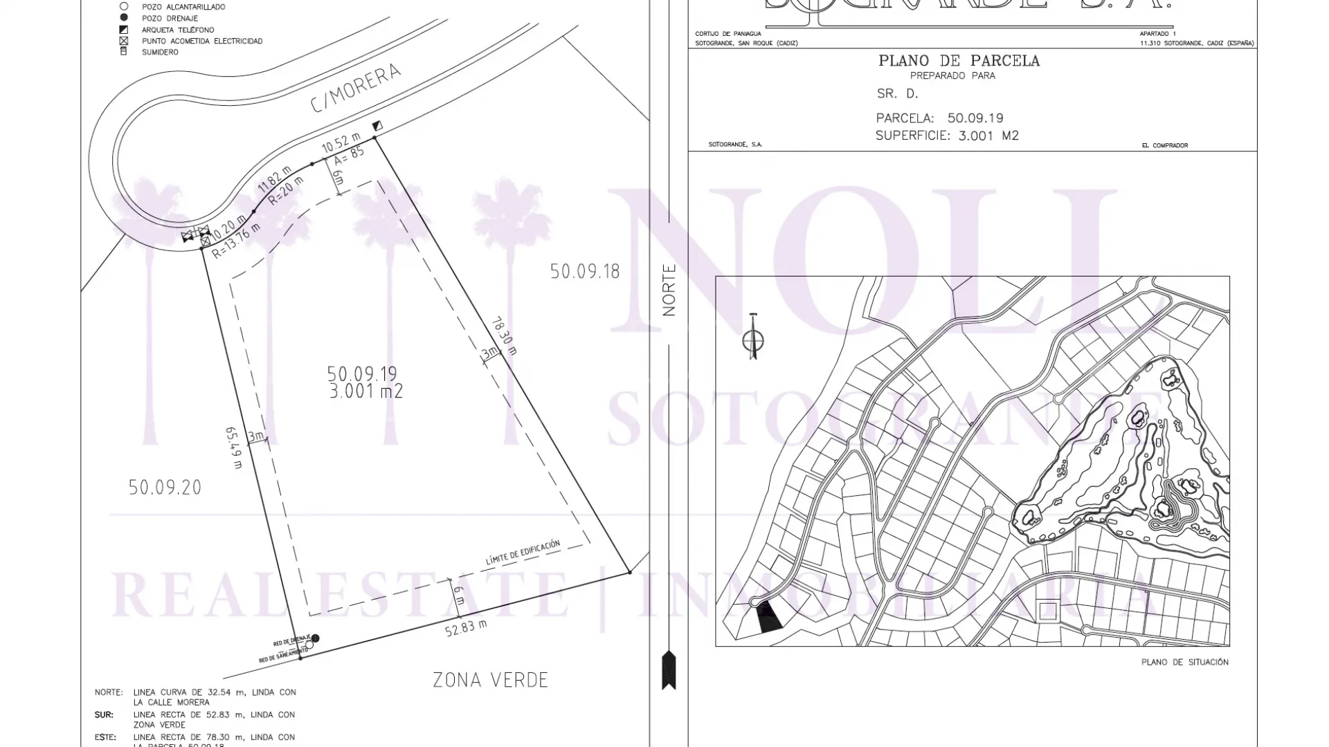 Zona M, parcela a la venta