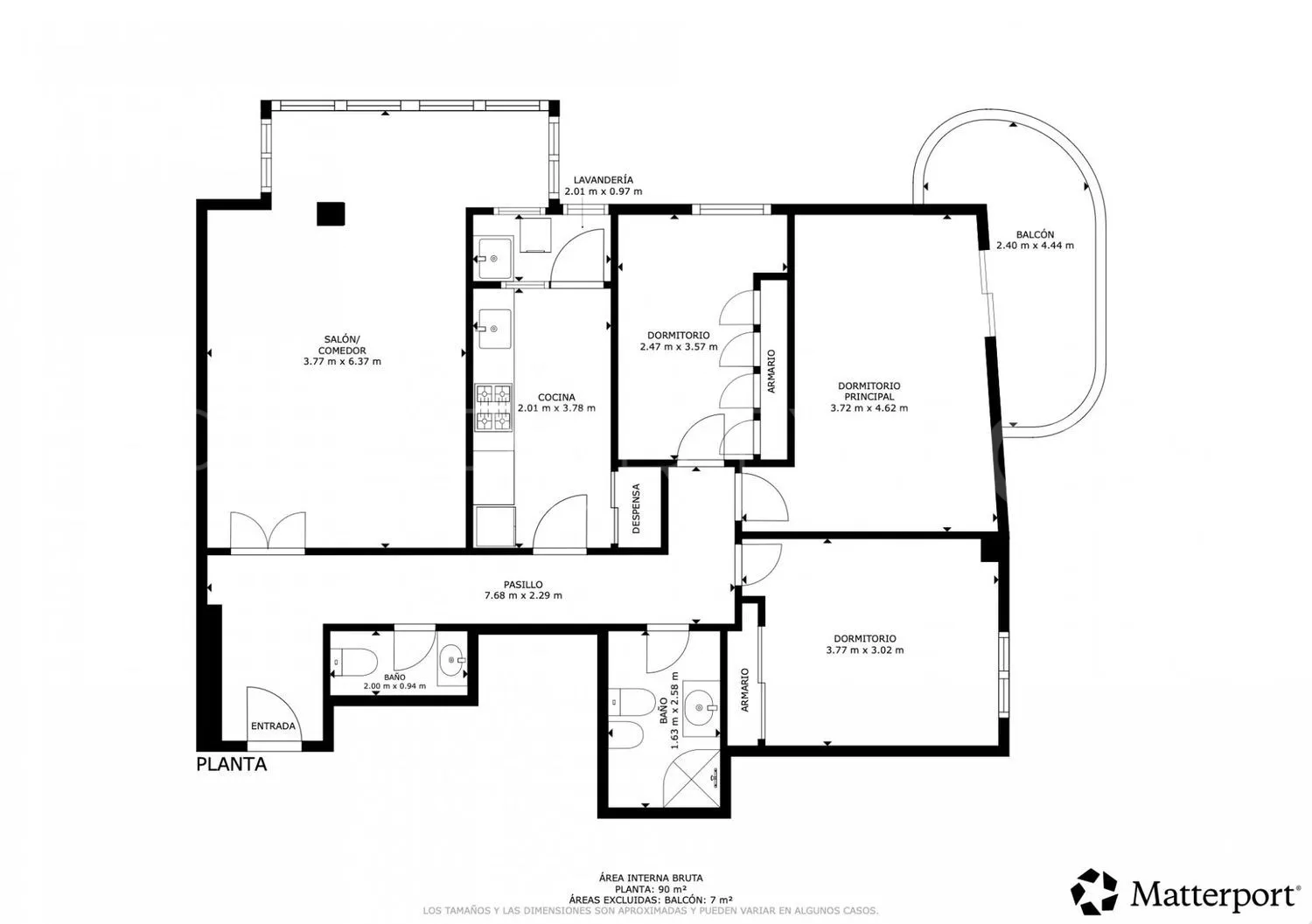 Piso de 3 dormitorios en venta en Las Gaviotas - Carvajal