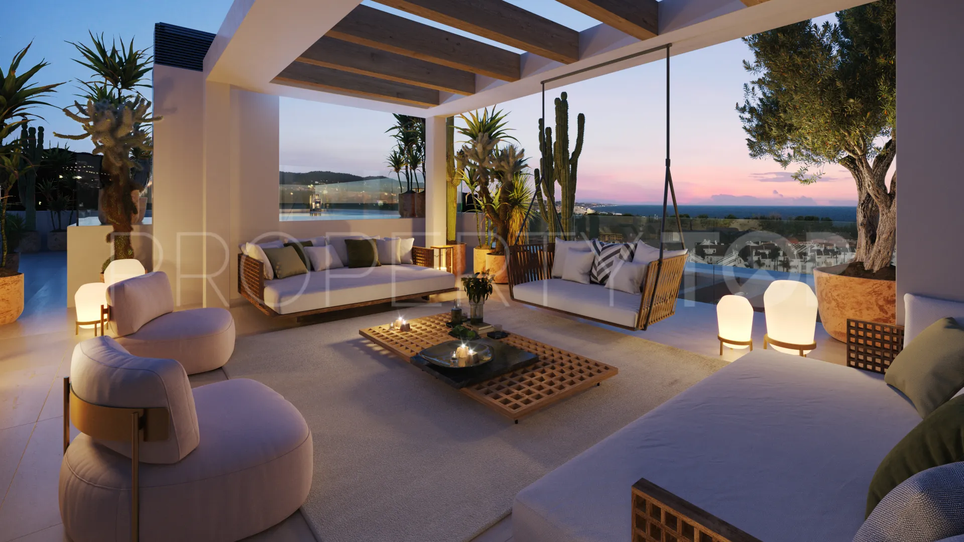 Atico duplex en venta con 4 dormitorios en Marbella Golden Mile