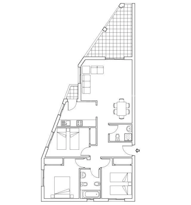 Apartamento a la venta en Villamartin con 3 dormitorios